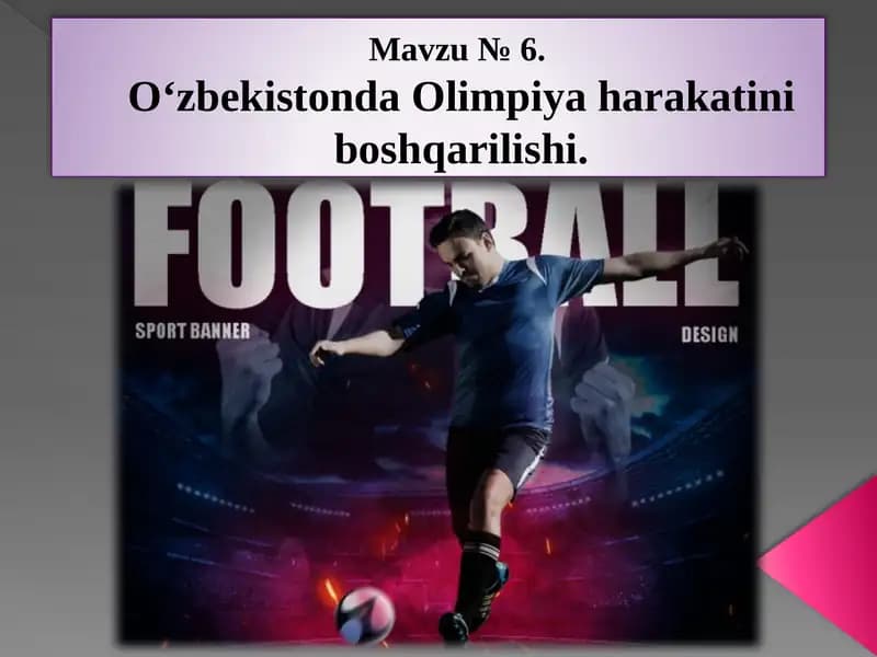 O‘zbekistonda Olimpiya harakatini boshqarilishi