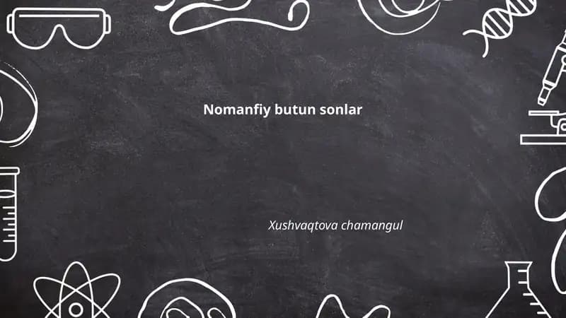 Nomanfiy butun sonlar