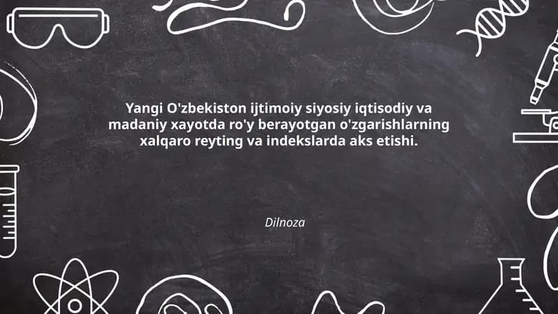 Iqtisodiy islohotlar va xalqaro iqtisodiy erkinlik indekslaridagi o'zgarishlar