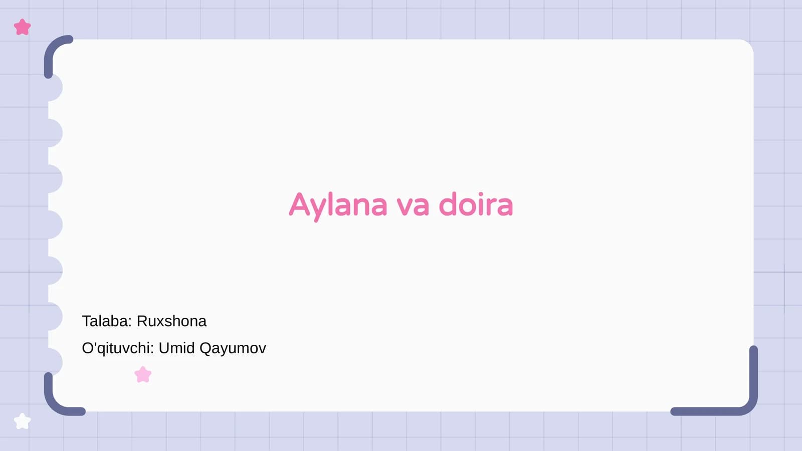 Aylana va doira