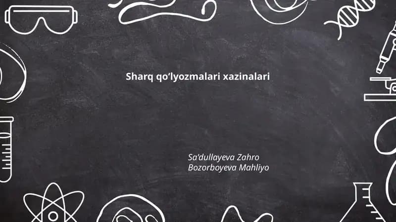 Sharq qoʻlyozmalari xazinalari