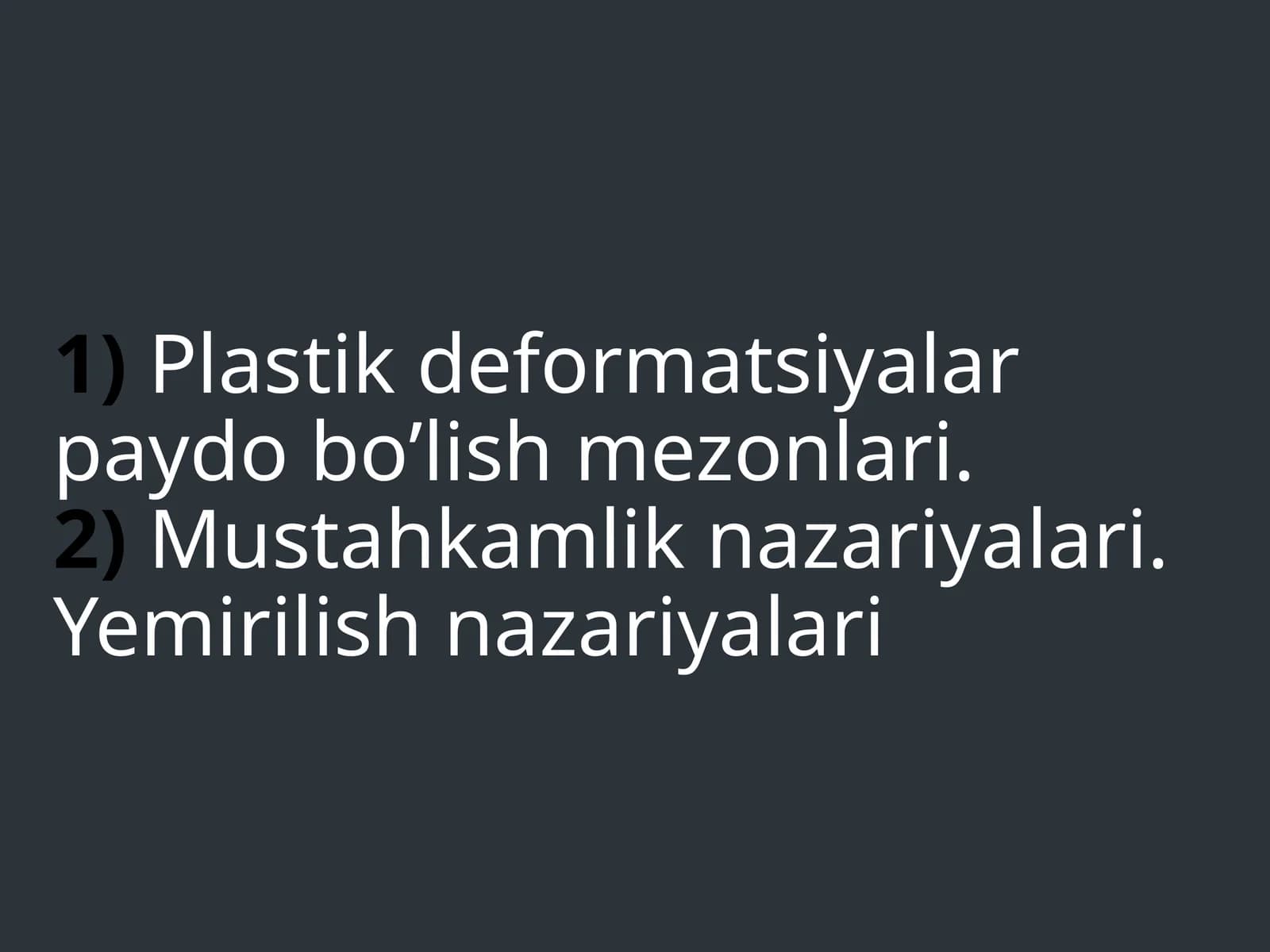 Umumiy ma’lumot