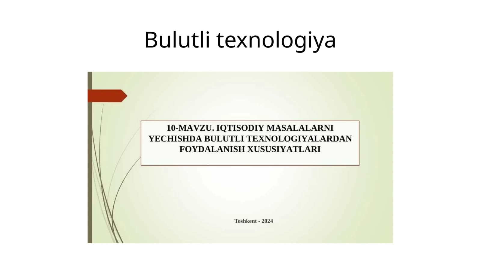Bulutlitexnologiya
