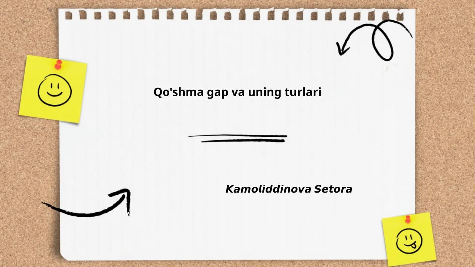 Qo'shma gap va uning turlari