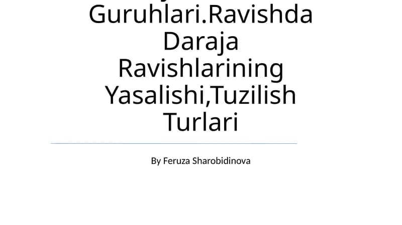 Ravishning Ta'Rifi