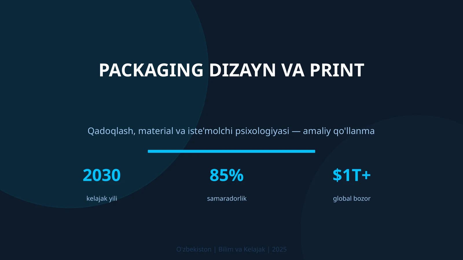 Packaging dizayn va print