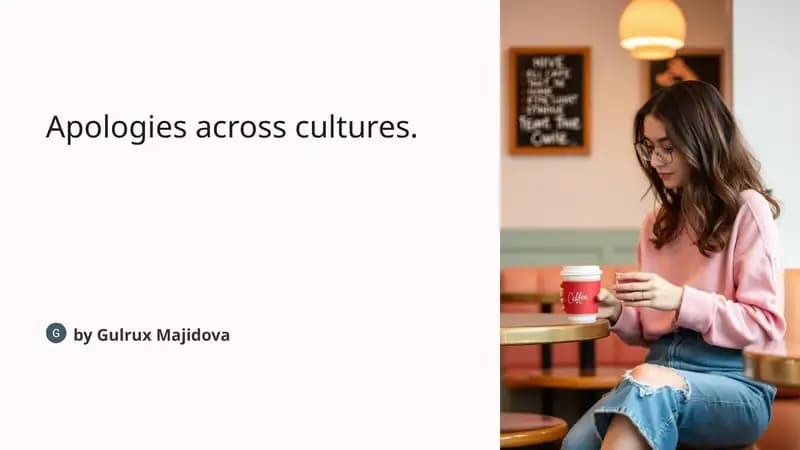 Apologies across cultures
