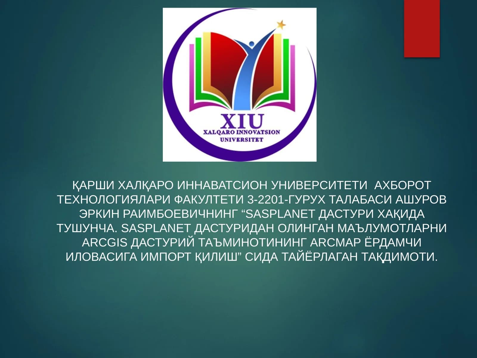 SASPLANET ДАСТУРИ ХАҚИДА ТУШУНЧА