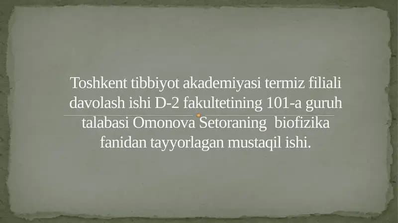 Elektr va Magnit Maydonlari va ularning Tirik Organizmga Ta'siri