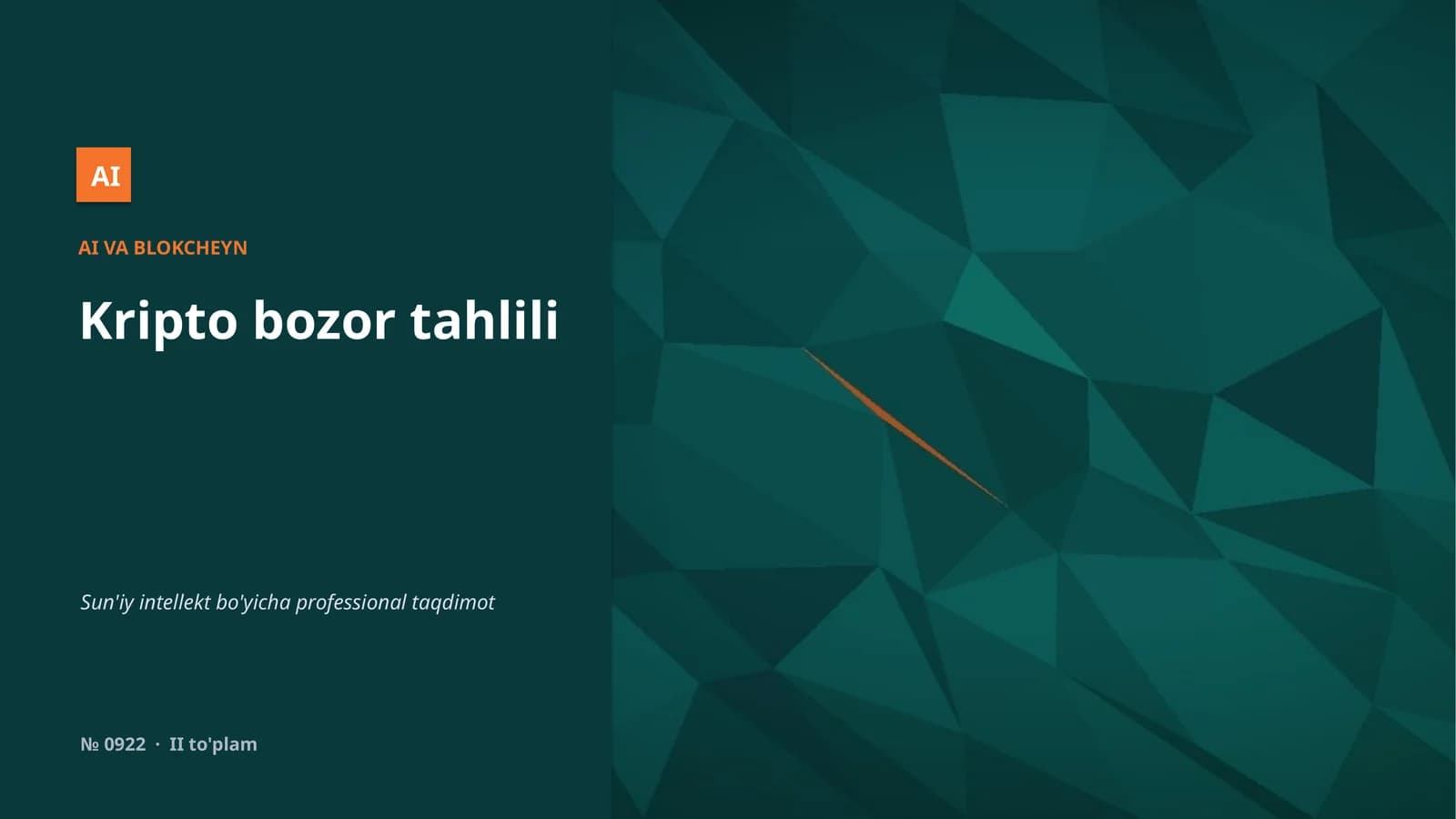 Kripto bozor tahlili