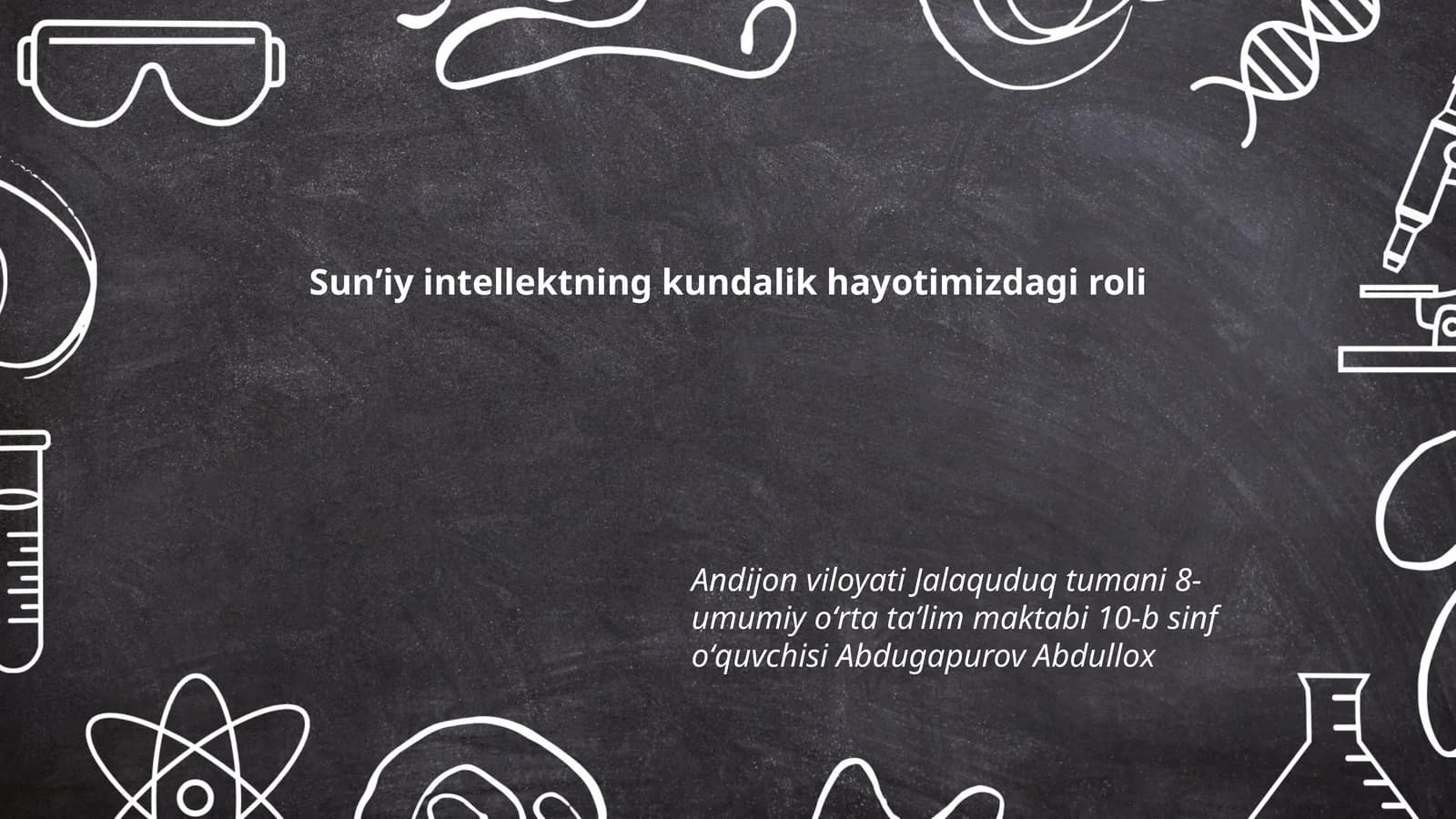 Sunʼiy intellektning kundalik hayotimizdagi roli