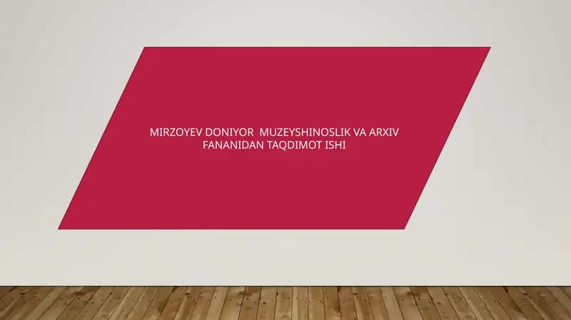 O‘zbekiston Respublikasi Markaziy davlat arxivi