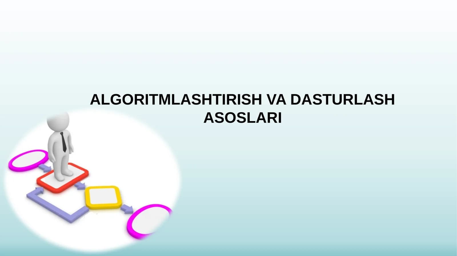 ALGORITMLASHTIRISH VA DASTURLASH ASOSLARI