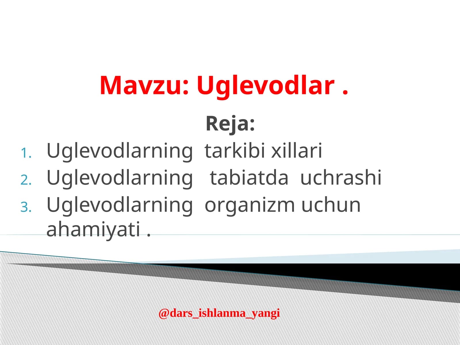 Uglevodlar