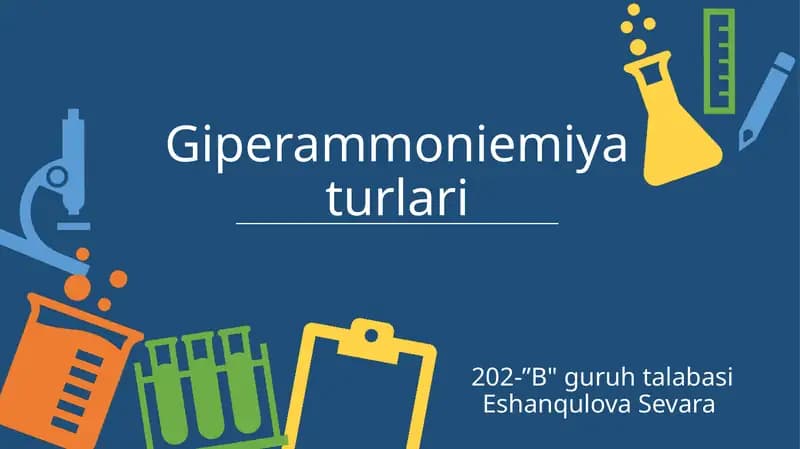 Giperammoniemiyaturlari