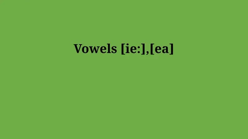 Vowels