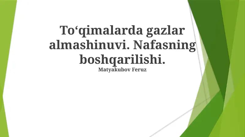 To'qima gaz almashinuvi