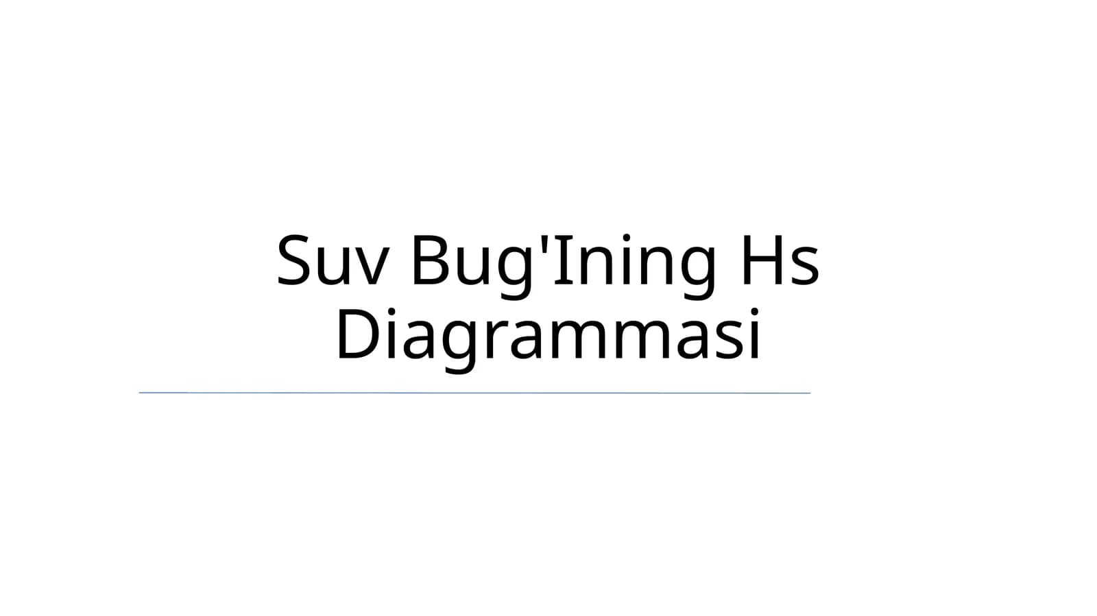 Suv Bug'Ining Hs Diagrammasi