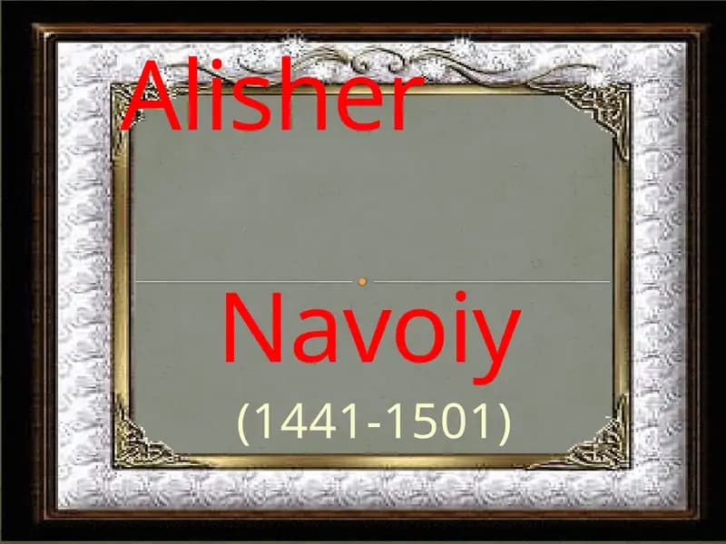 NIZOMIDDIN MIR ALISHER NAVOIY