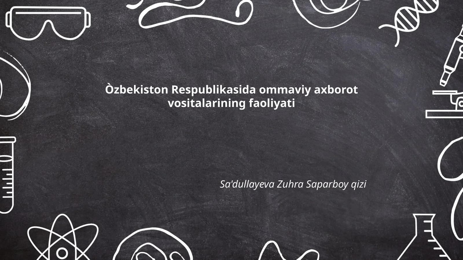 Ommaviy axborot vositalarining huquqiy maqomi