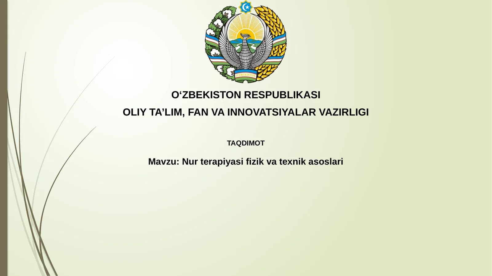 Nur terapiyasi fizika va texnika asoslari