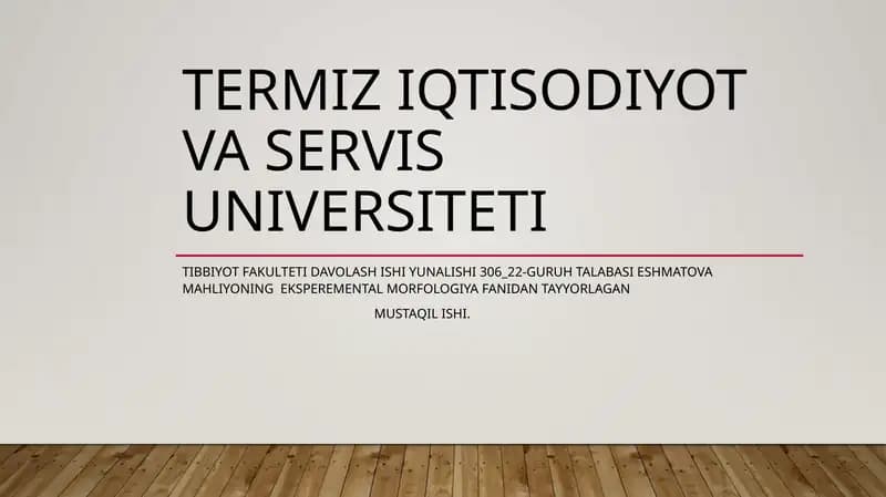 Metabolik sindrom belgilarini va vojlanishini tahlil qilish