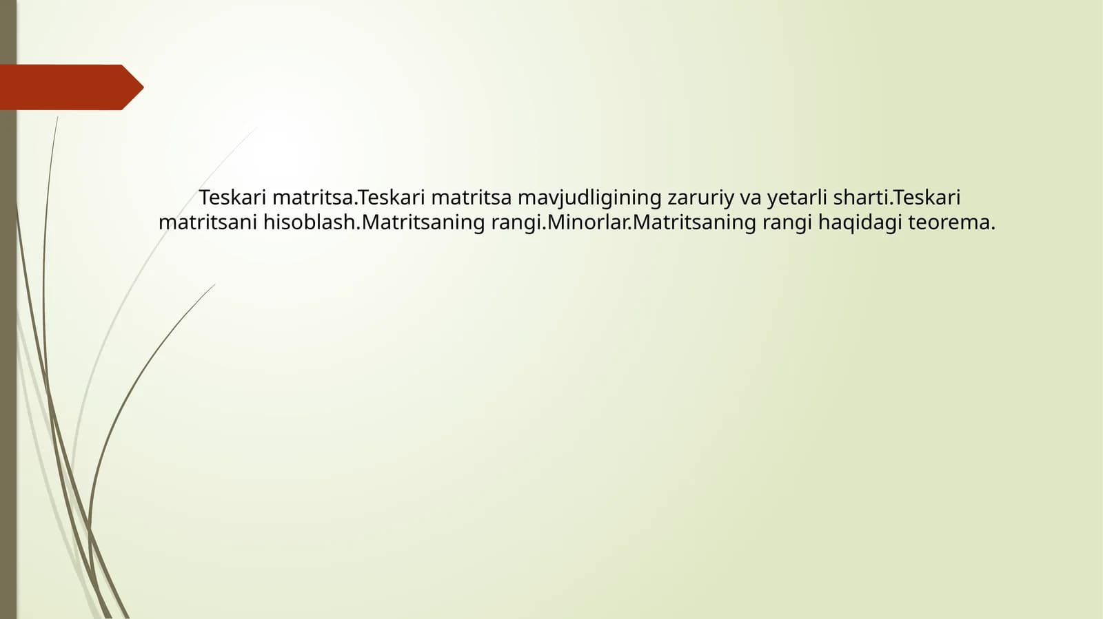 Teskari matritsa