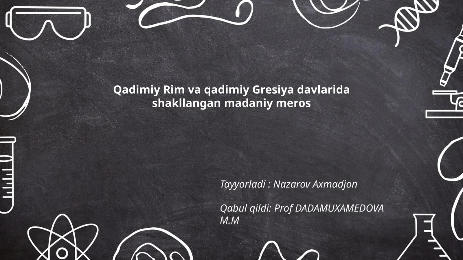 Qadimiy Rim va qadimiy Gresiya davlarida shakllangan madaniy meros
