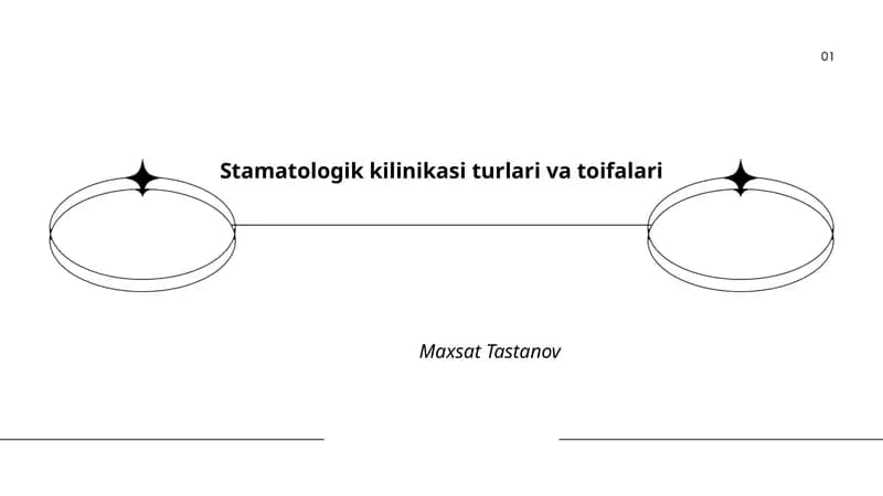Stomatologik kilinikasi turlari va toifalari