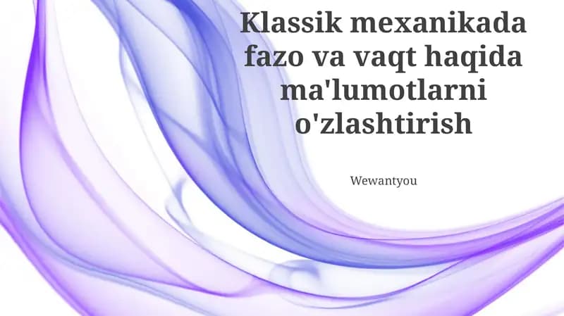 Nyutonning Harakat Qonunlari