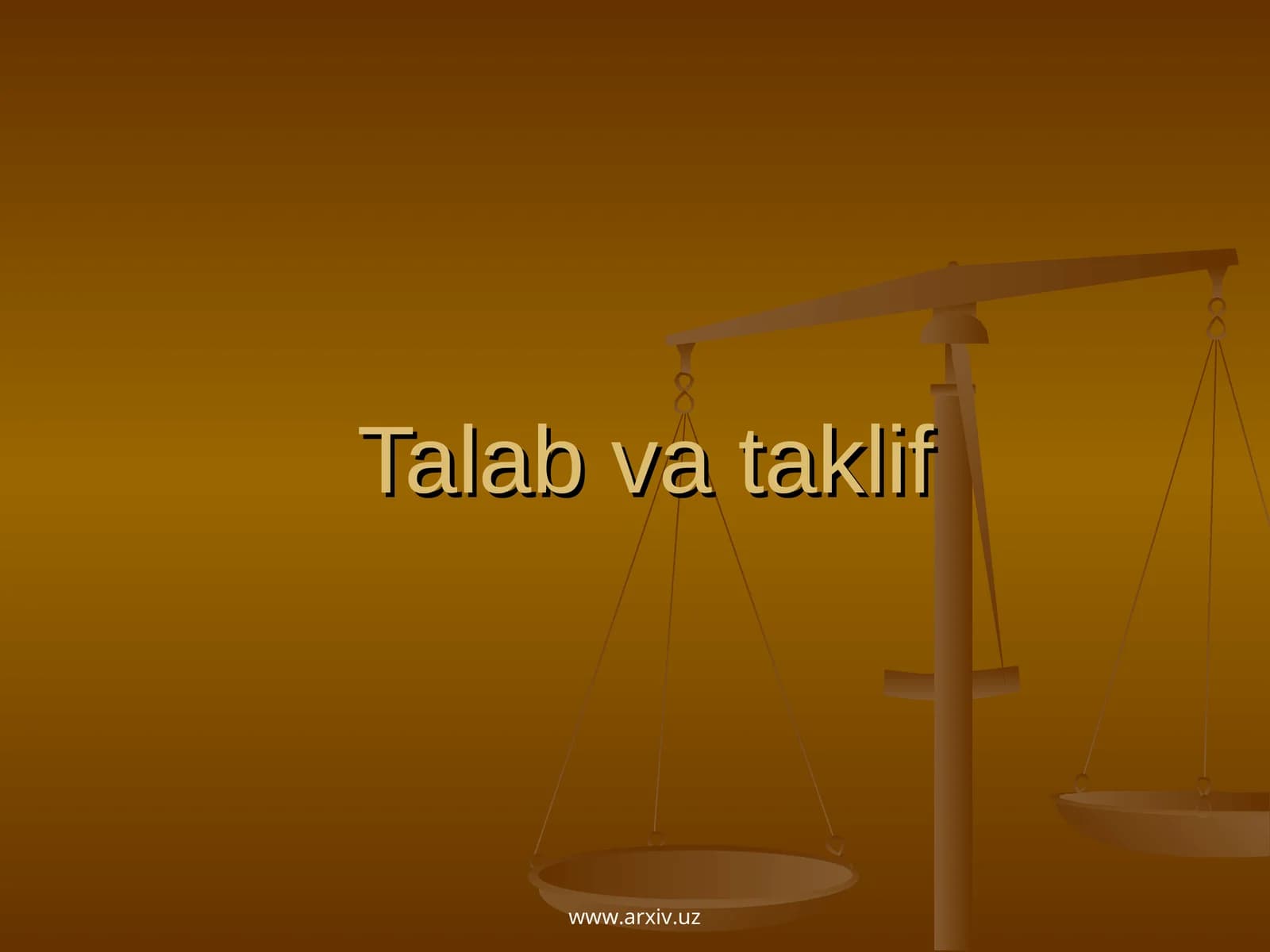 Ehtiyoj va talab