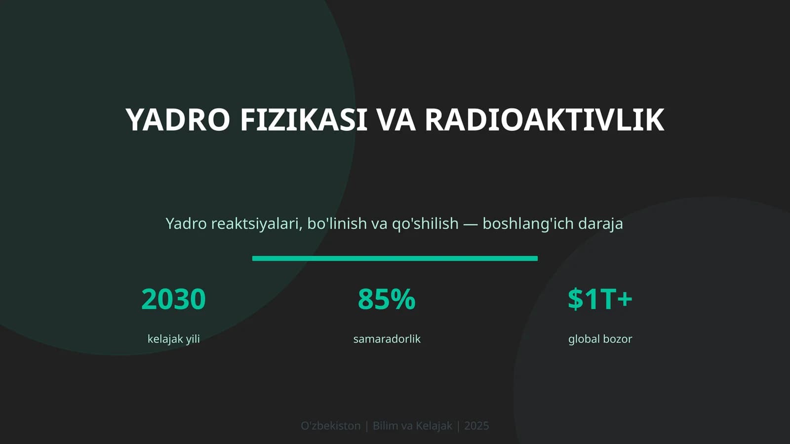 Yadro fizikasi va radioaktivlik