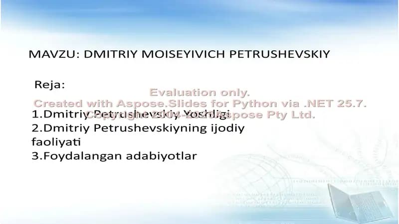Dmitriy Moiseevich Petrushevskiy