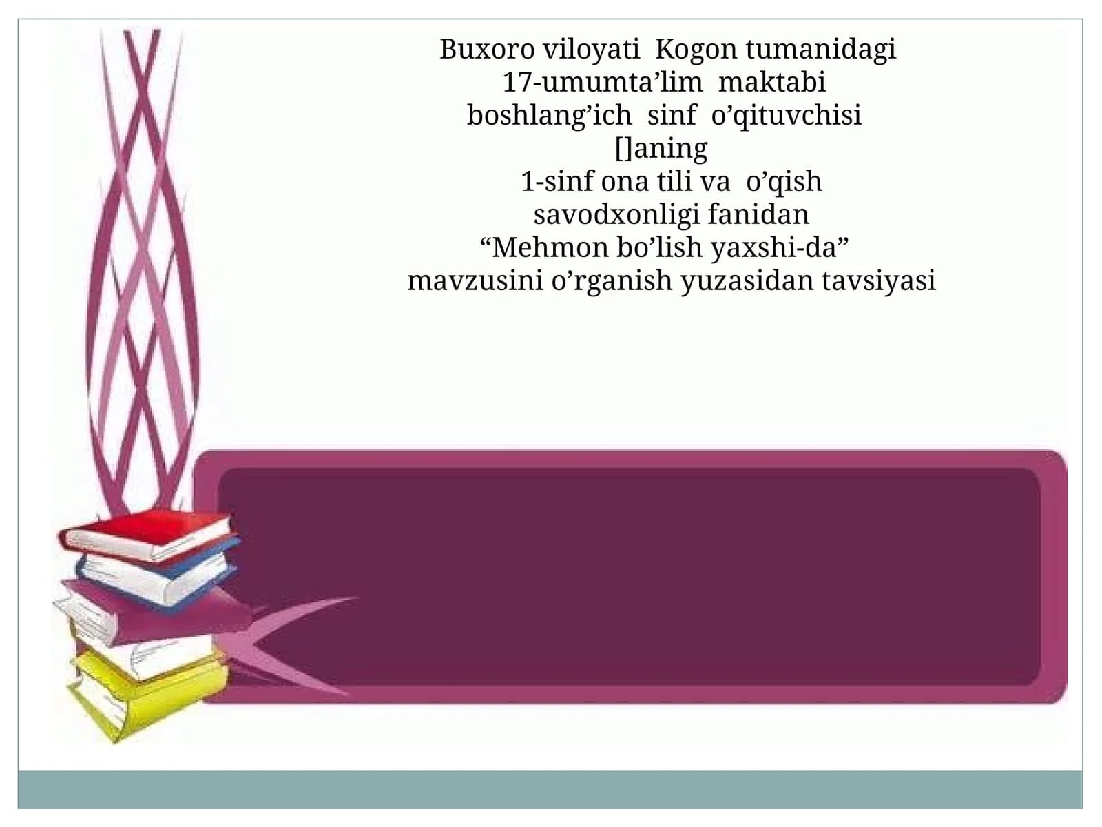 “Mehmon bo’lish yaxshi-da”