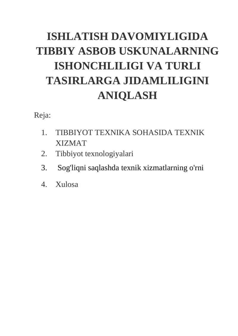 Sog'liqni saqlashda axborot texnologiyalari