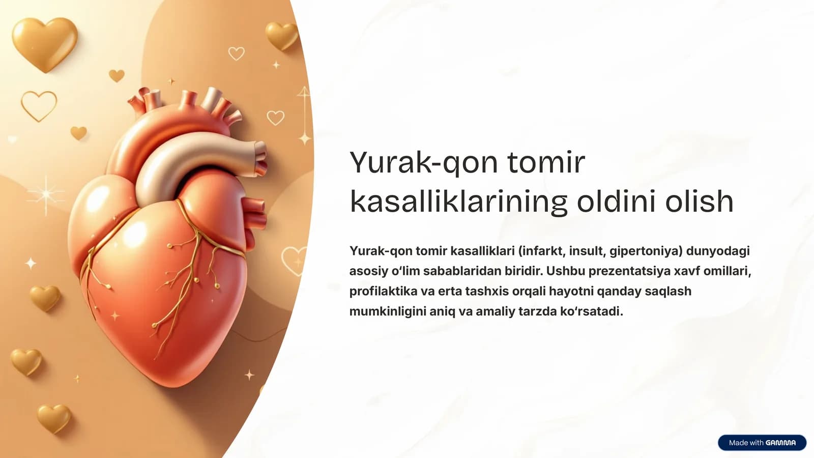 Yurak-qon tomir kasalliklarining oldini olish