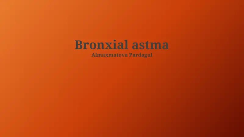 Bronxial astma