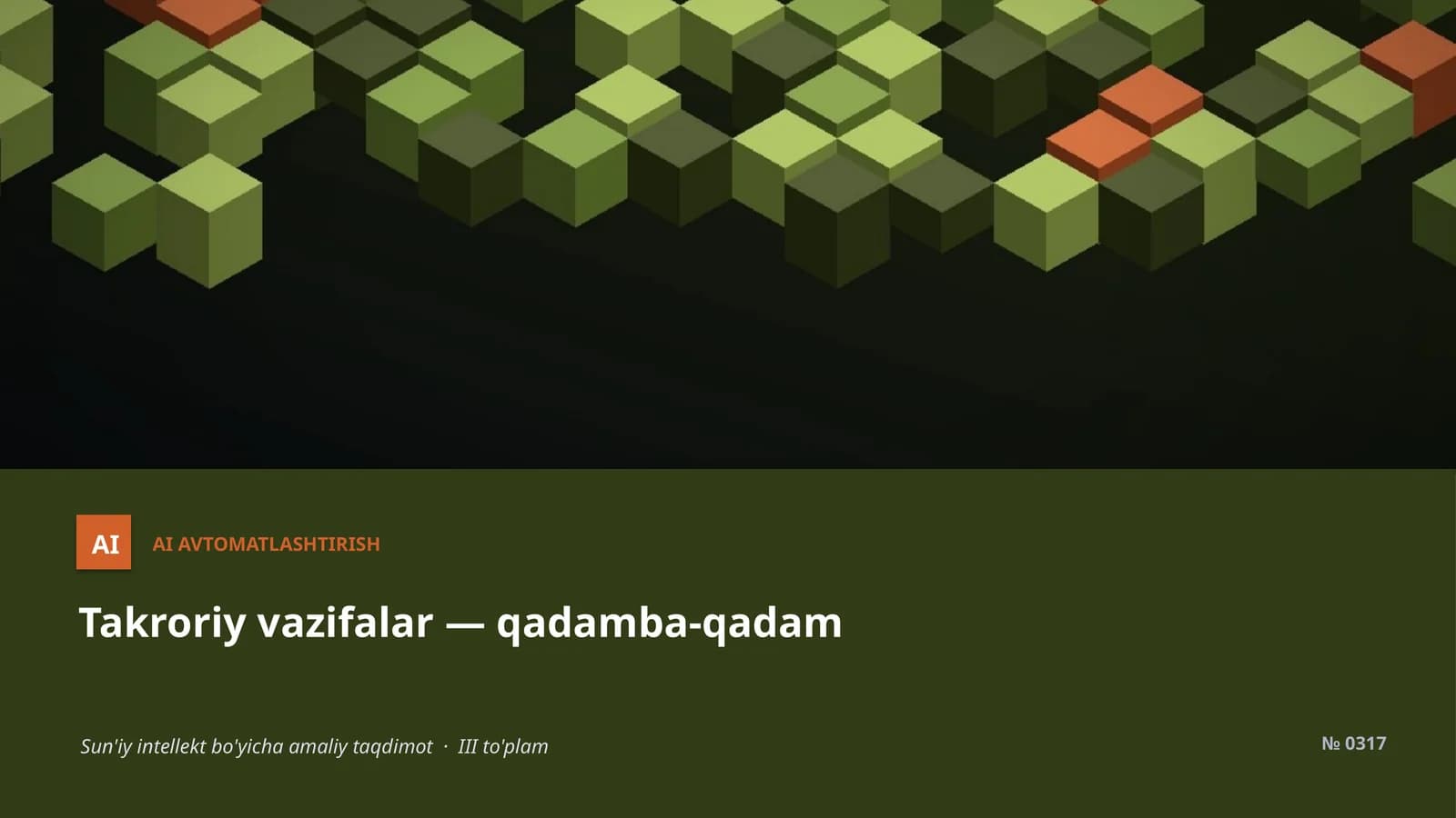 AI AVTOMATLASHTIRISH