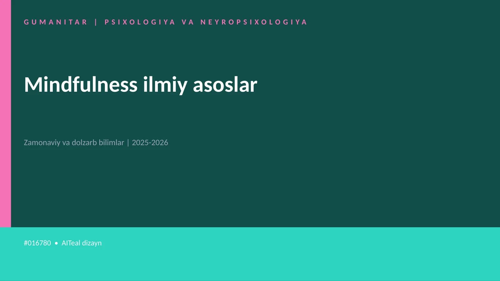 Mindfulness ilmiy asoslar