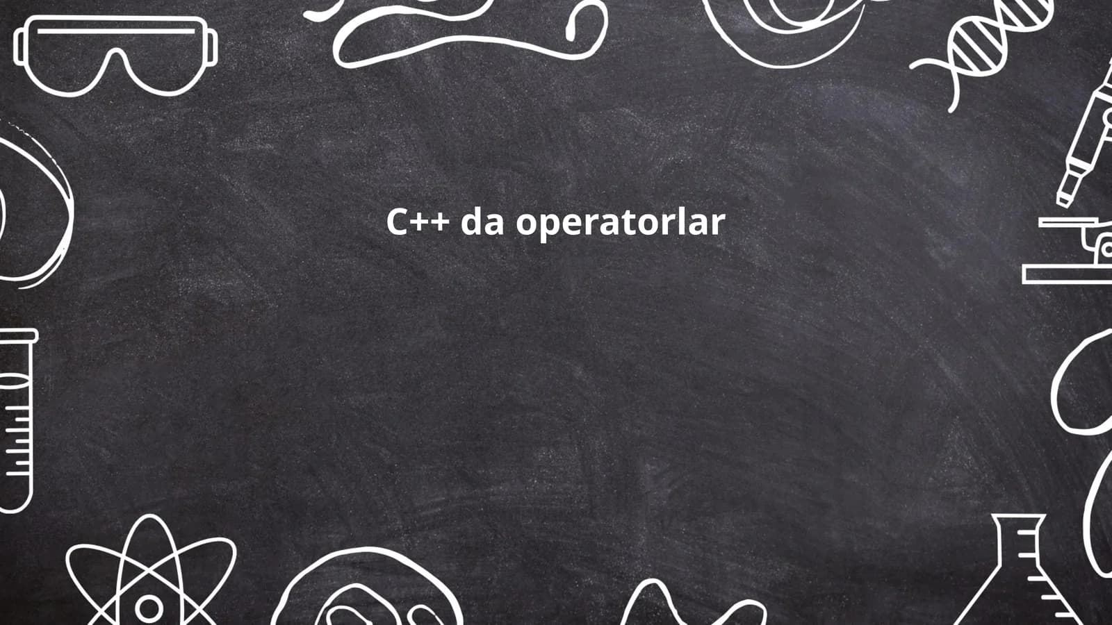 C++ da operatorlar
