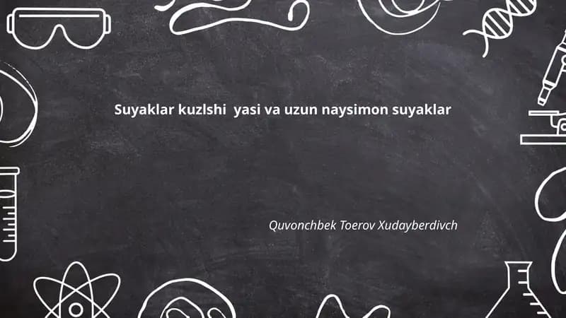 Suyaklar kuzlshi yasi va uzun naysimon suyaklar