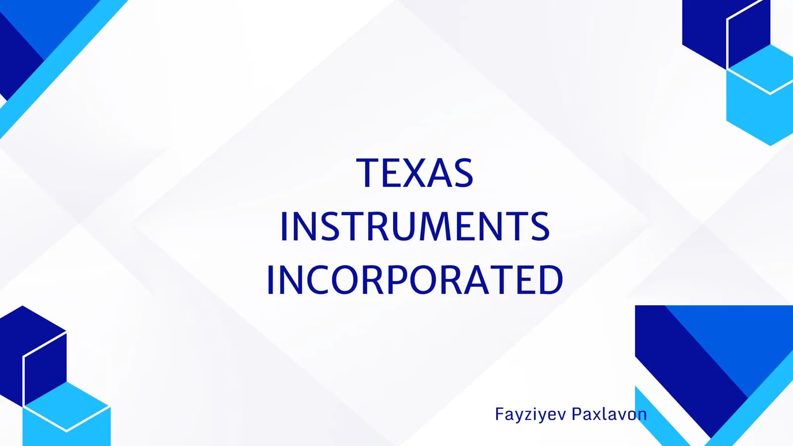 Texas Instruments Incorporated
