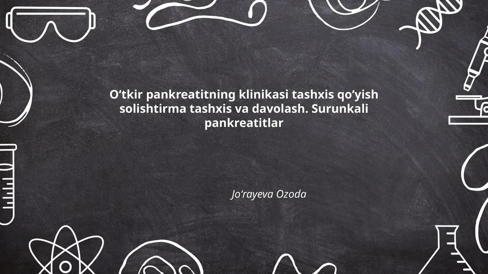 Oʻtkir pankreatitning klinikasi