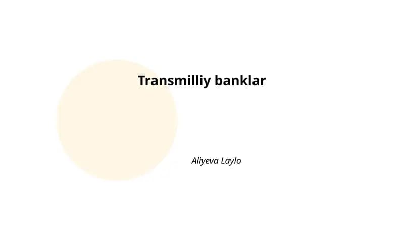Transmilliy banklar