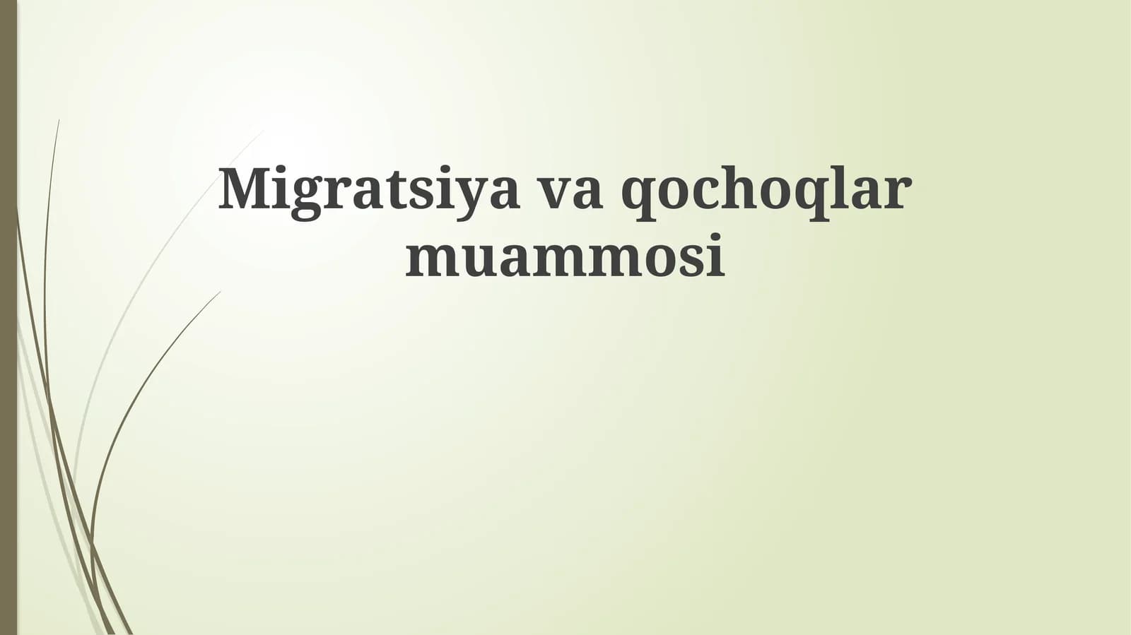 Migratsiya va Qochqinlik: Sabablari, Oqibatlari va Huquqiy Asoslari
