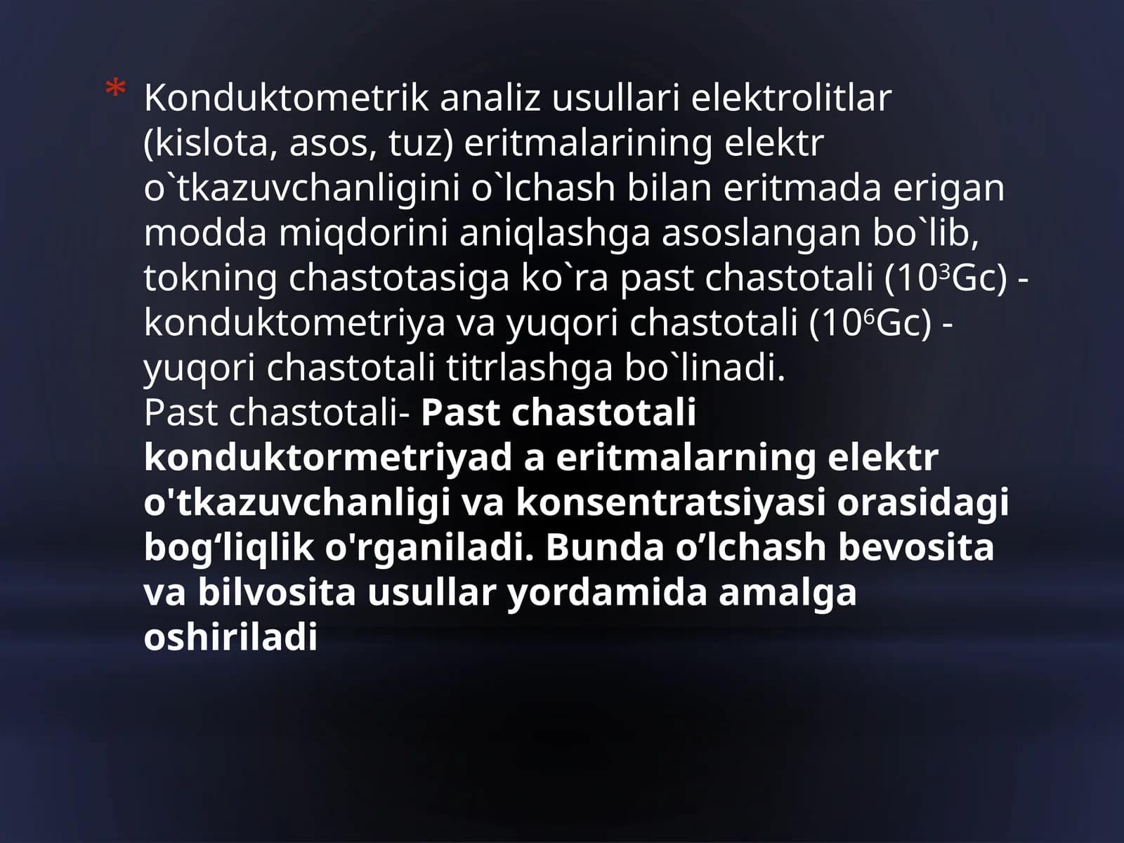 Konduktometrik analiz usullari