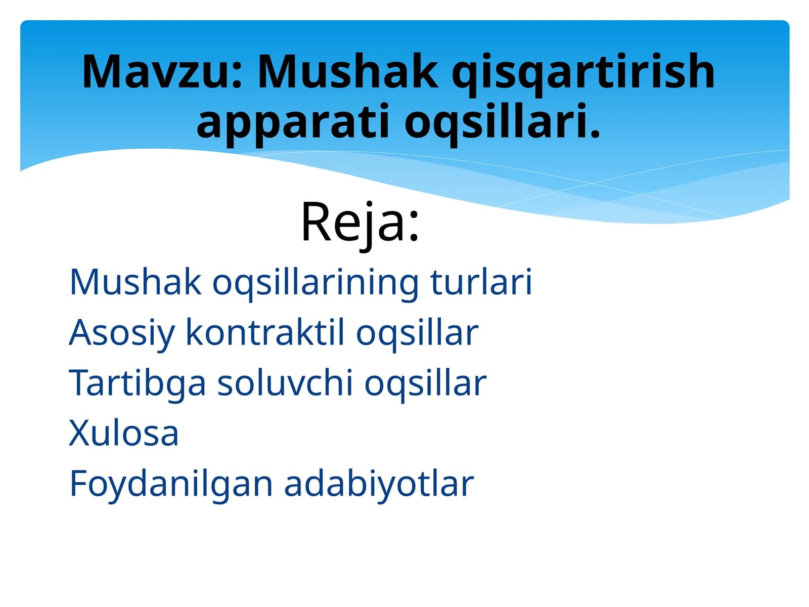 Mushak qisqartirish apparati oqsillari