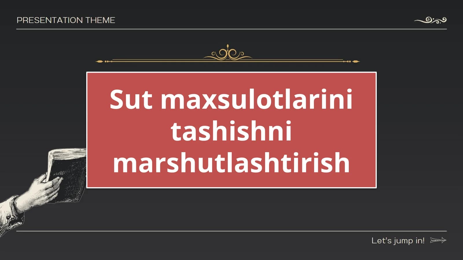 Sut maxsulotlarini tashishni marshutlashtirish