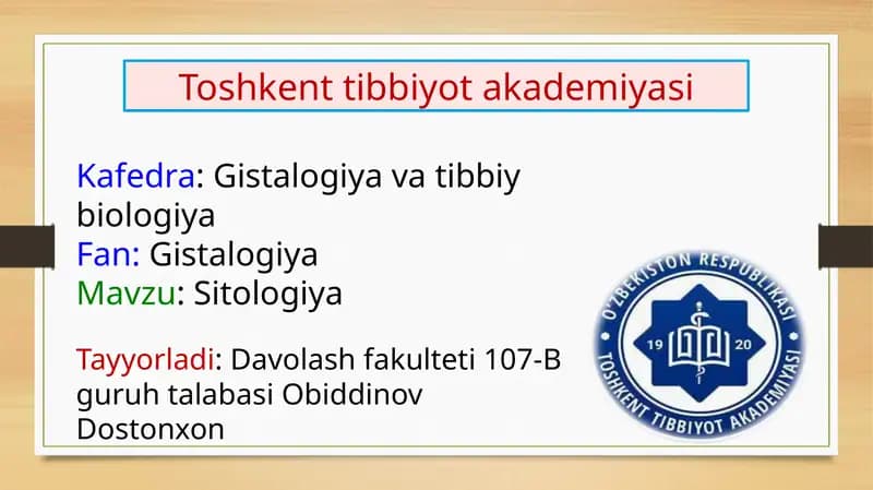 Sitologiya