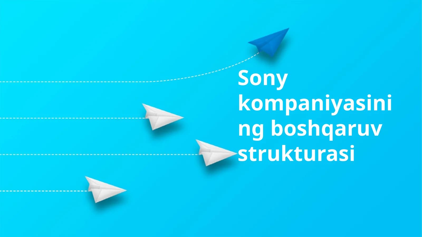 Sony kompaniyasining boshqaruv strukturasi